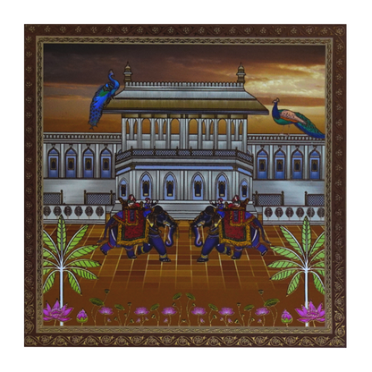 Brown Palace Peacock Box Wedding Invitation-King of Cards