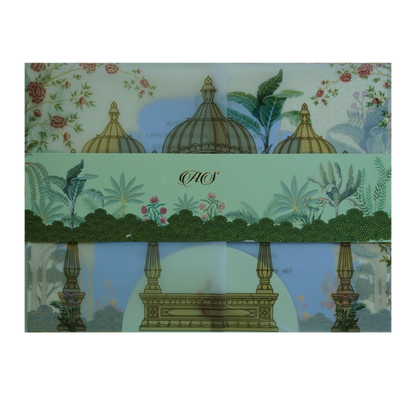 Olive Green Tracing Sheet Marriage Card-King of Cards