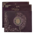 Purple Floral Gold Padded Wedding Card-KSSC2260