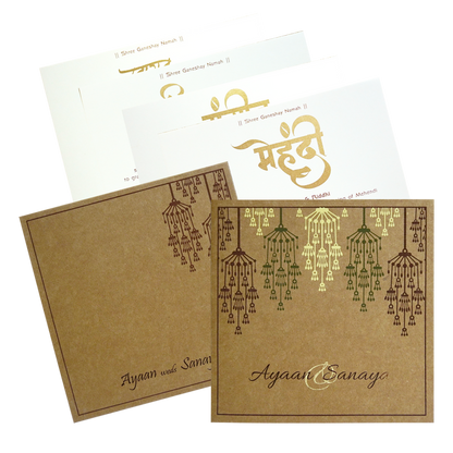 Brown Eco Friendly Invitation-King of Cards