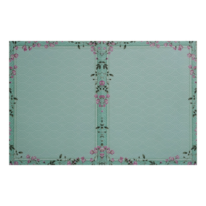 Green Floral Palace Invitation Card-King of Cards