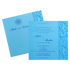 Light French Blue Single Invitation-King of Cards