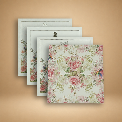 White Premium Floral Luxury Invitation box - KNLW202529