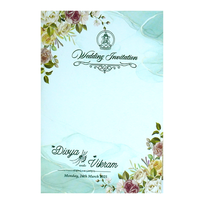 Green Floral Single Card-King of Cards