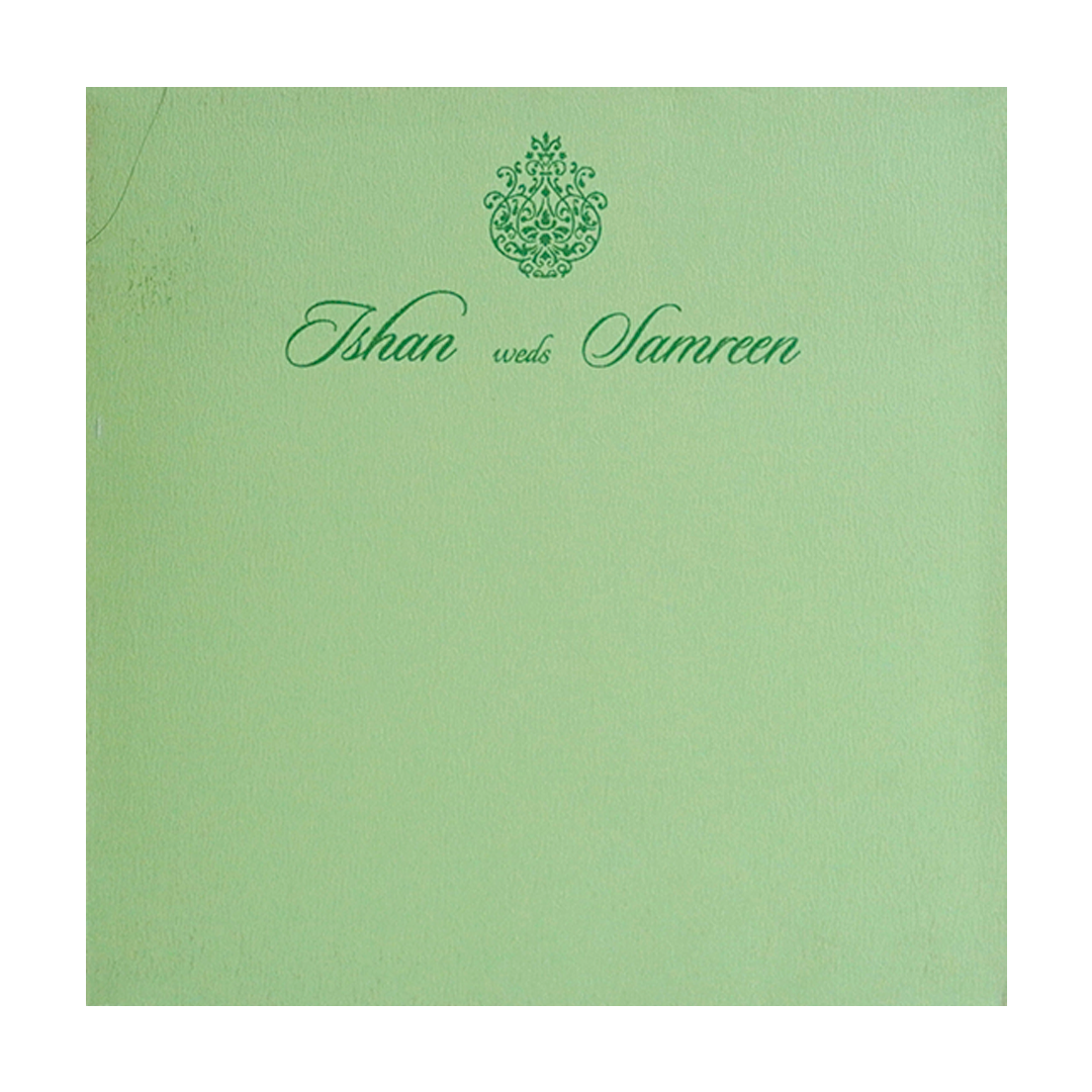 Mint Green Wedding Invitation-KRC30131