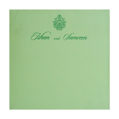 Mint Green Wedding Invitation-KRC30131