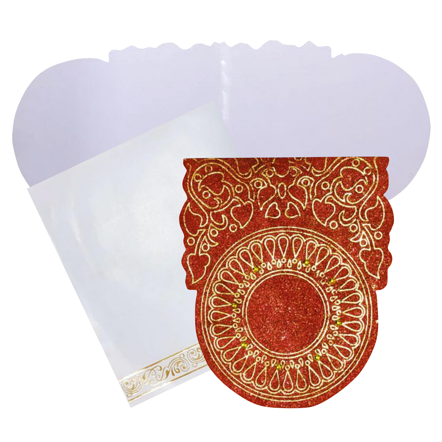 Check out the collection of Red personal design handmade with envelope invitation card at best price. &amp;