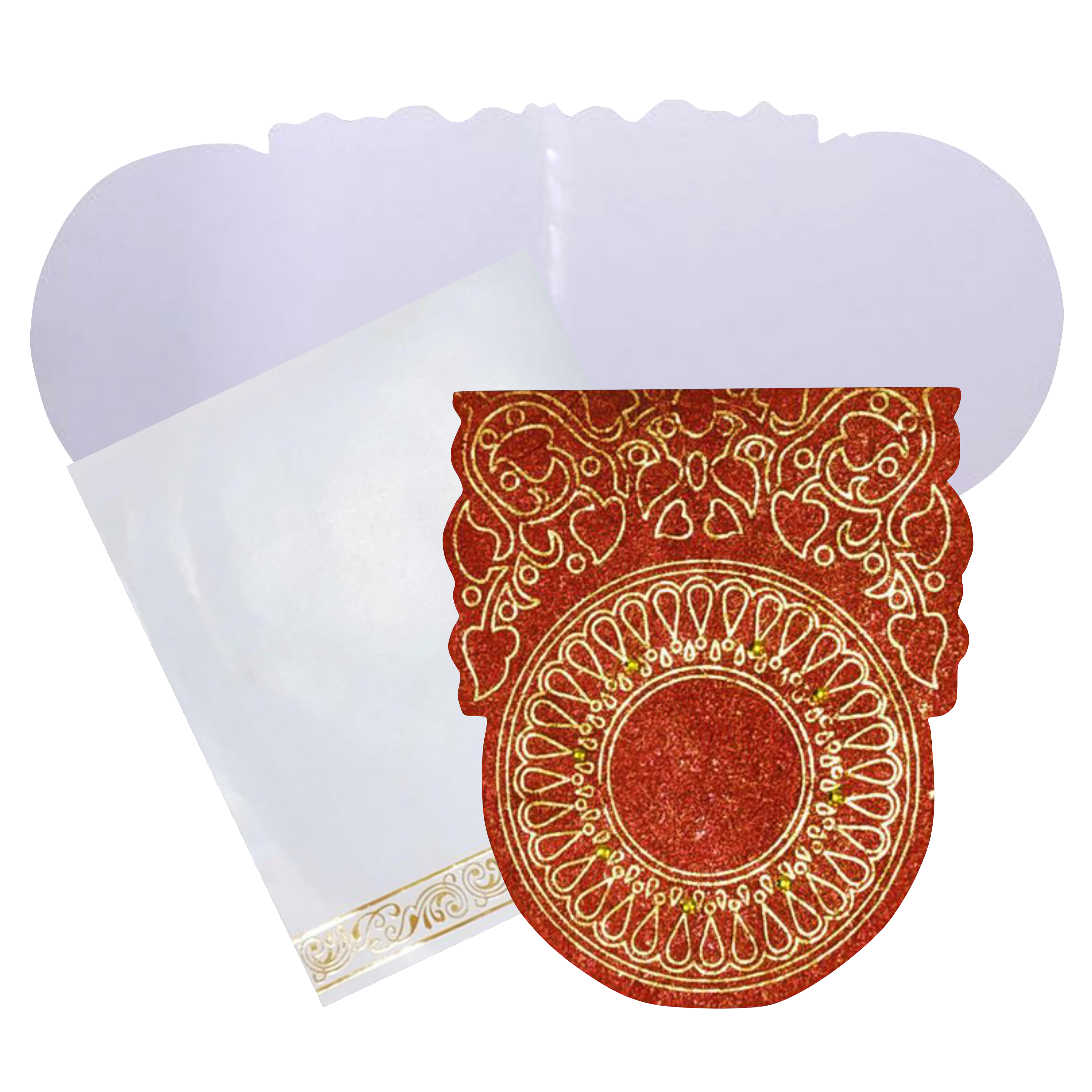 Check out the collection of Red personal design handmade with envelope invitation card at best price. &amp;