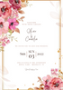 Pink Floral Christian Wedding Invitation-AACWI003