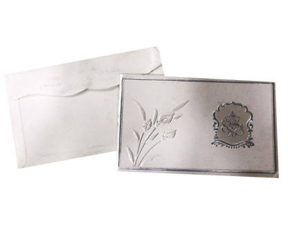 Silver Ganesha Invitation Card-XP004