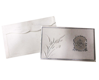 Silver Ganesha Invitation Card-XP004