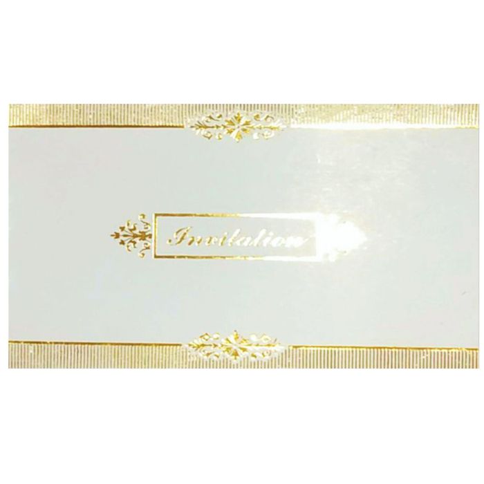 White Invitation Card-Knk1164-King of Cards