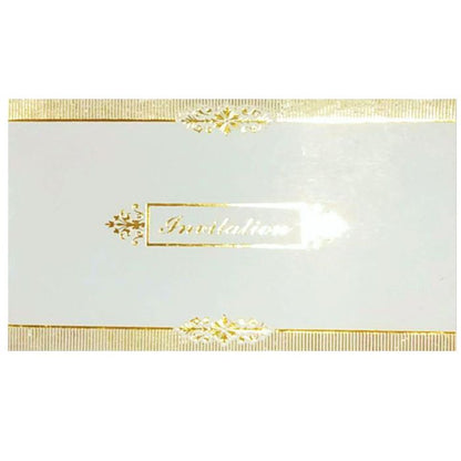 White Invitation Card-Knk1164-King of Cards