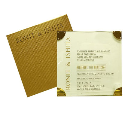 Acrylic Invitation Card-King of Cards