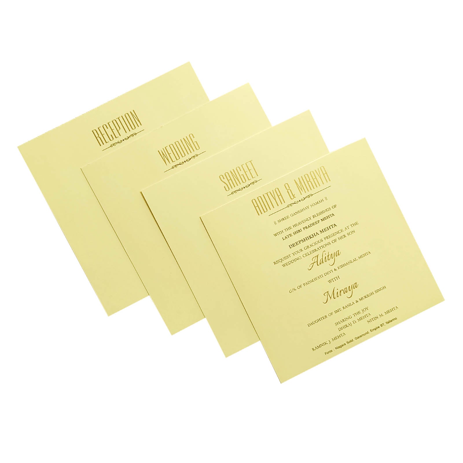 Brown Pink Floral Invitation Card-King of Cards