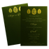 Dark Green Single Sheet Invitation Card-King of Cards