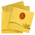 Beautiful Red Ganesha With Gold Shading Wedding Card - KNK30460