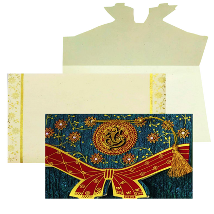 Blue Personal Invitation Card-Knk3095f