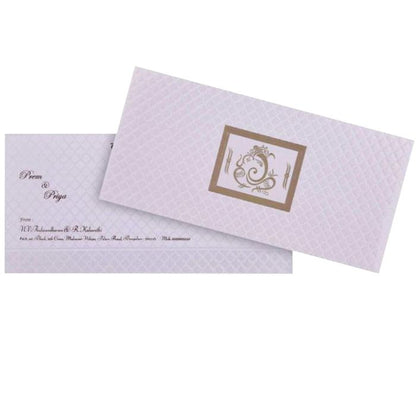 White Ganesha Invitation Card-King of Cards