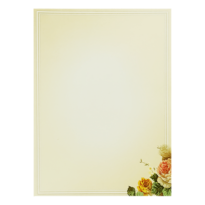 Cream Floral Ganesha Box Invitation Card-King of Cards