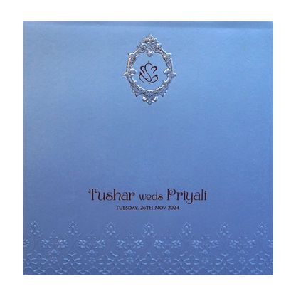 Light Blue MDF Invitation-KPR09340