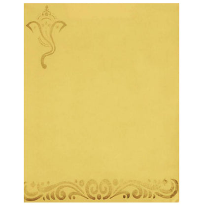 Brown Ganesha Invitation
