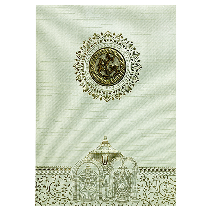 Pista Green Balaji Padmavathi Invitation Card-King of Cards