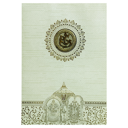 Pista Green Balaji Padmavathi Invitation Card-King of Cards