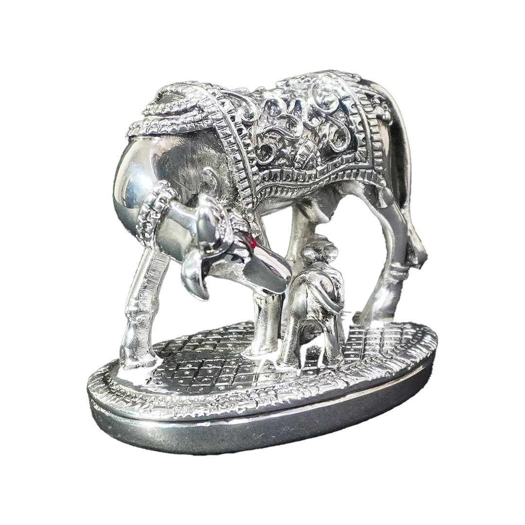 Antique Cow and Calf Idol-King of Cards