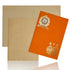 Orange Classic Paper Print Balaji And Padmavathi Hindu Invitation Cards-KNCP823O