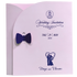 Light Pink Bow Twofold Wedding Card-King of Cards