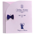 Light Pink Bow Twofold Wedding Card-King of Cards
