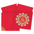 Red Floral Die Cut Invitation Card-King of Cards