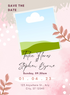 Pink Leaf Save The Date-AASTD016