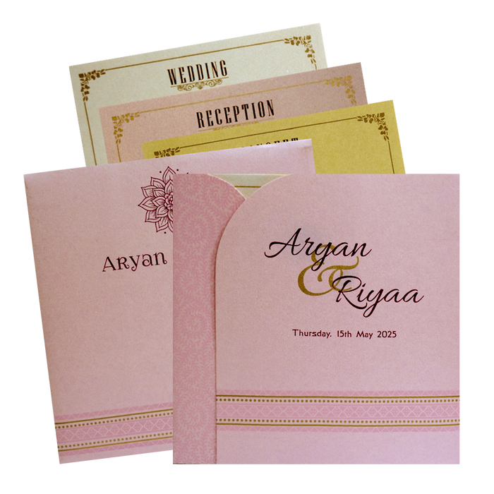 Pink Door Opening Invitation Card-King of Cards