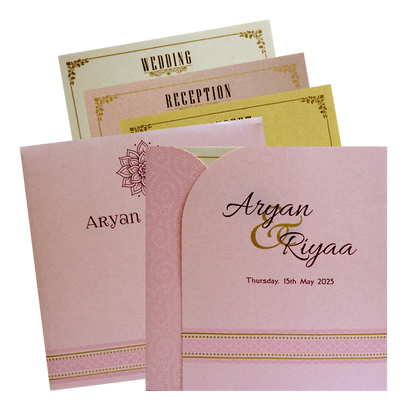 Pink Door Opening Invitation Card-King of Cards