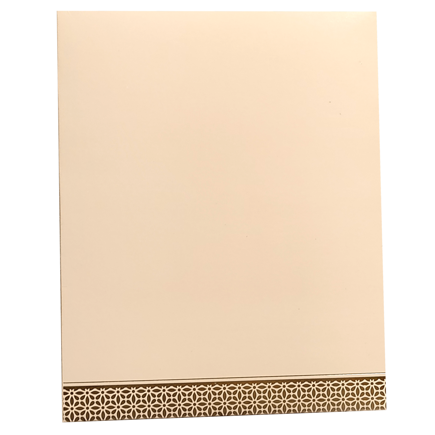 Cream Embossed Nameplate Marriage Card-KNK4205C