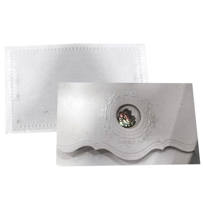 White Ganesha Invitation Card