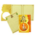 Check out the collection of Orange and yellow shade ganesha and acharya offset print with envelope invitation card at best price. &