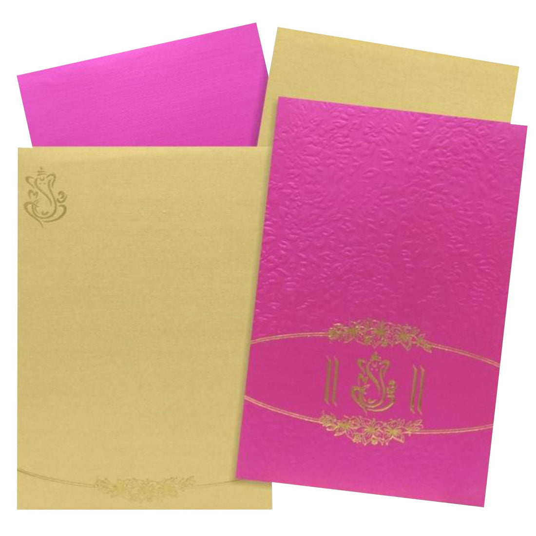 Pink Padded Invitation Card-Knk4137