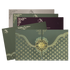 Check out Green Gold Floral Padded Wedding Card at best price. ✅WhatsApp Support ✅Express Delivery.|King of cards.
