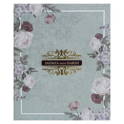 Soft Green Marriage Invitation-King of Cards