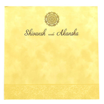 Cream Floral Invitation Card-King of Cards