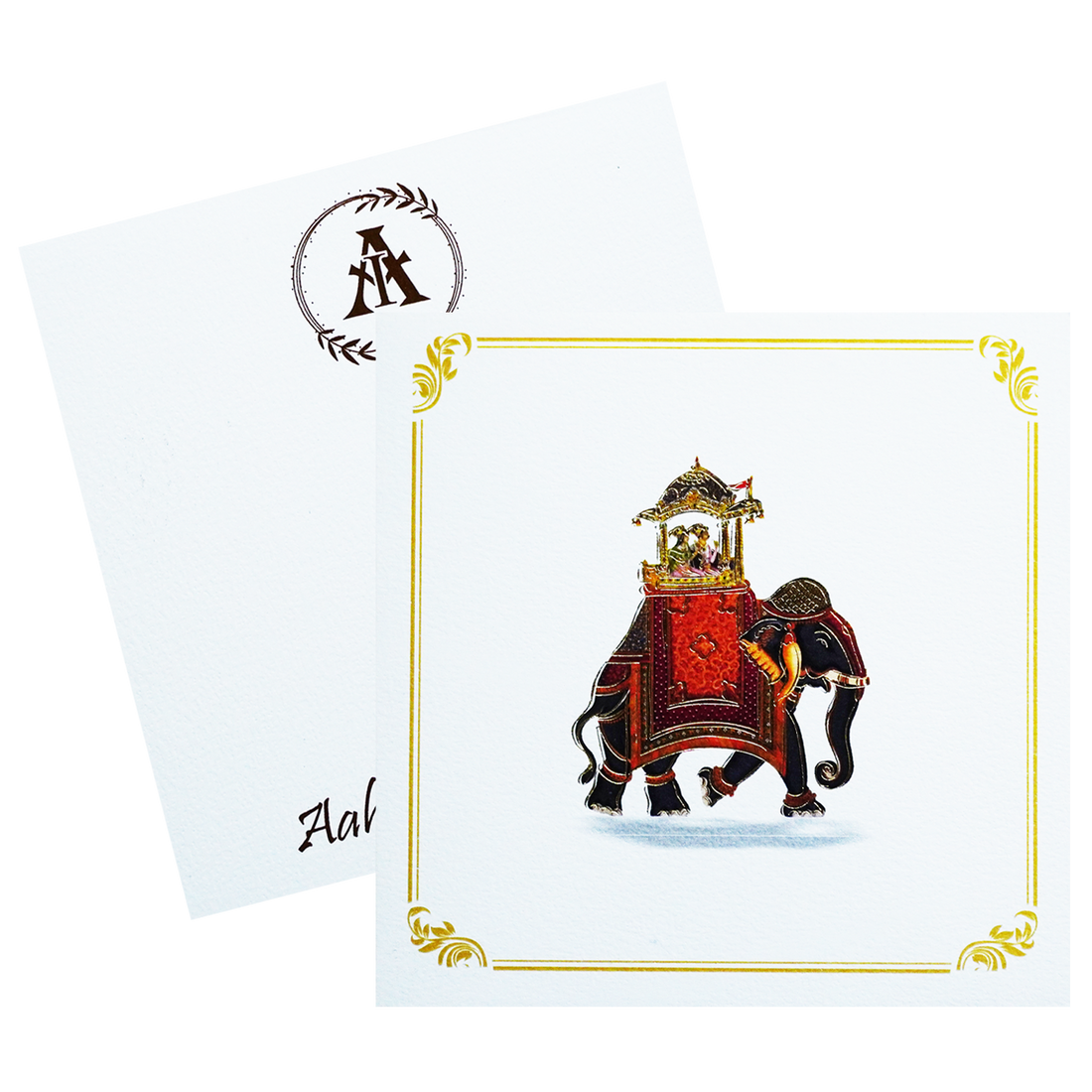 White Elephant Theme Invitation-King of Cards