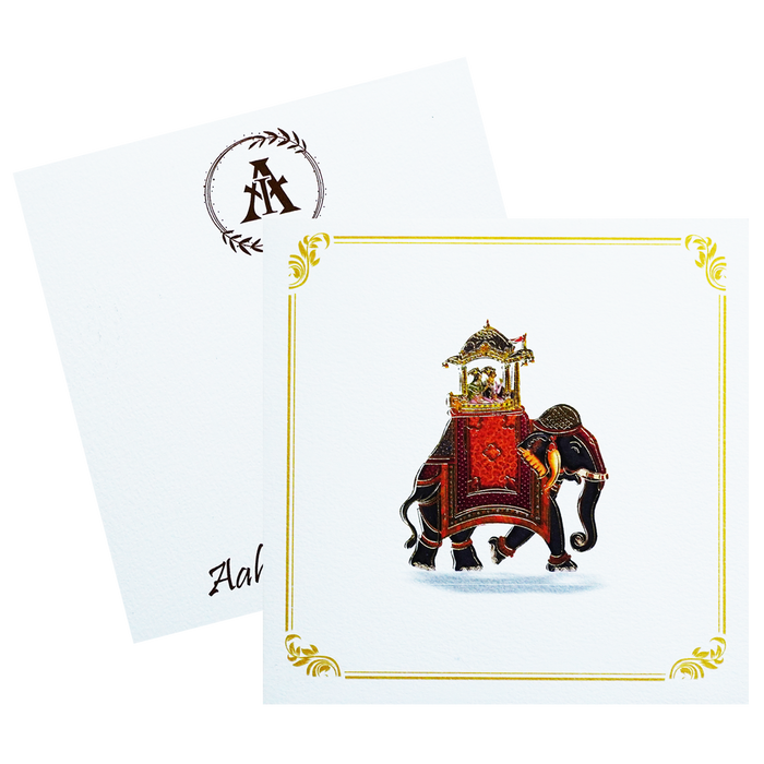 White Elephant Theme Invitation-King of Cards