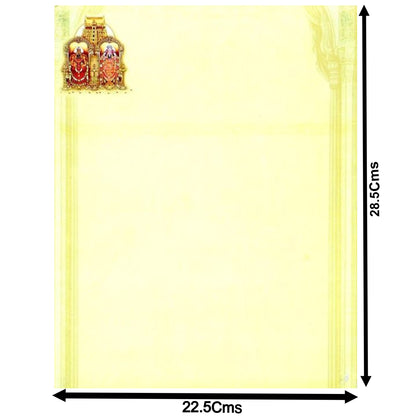 Yellow Balaji Ganesha Wedding Card-KNK3111