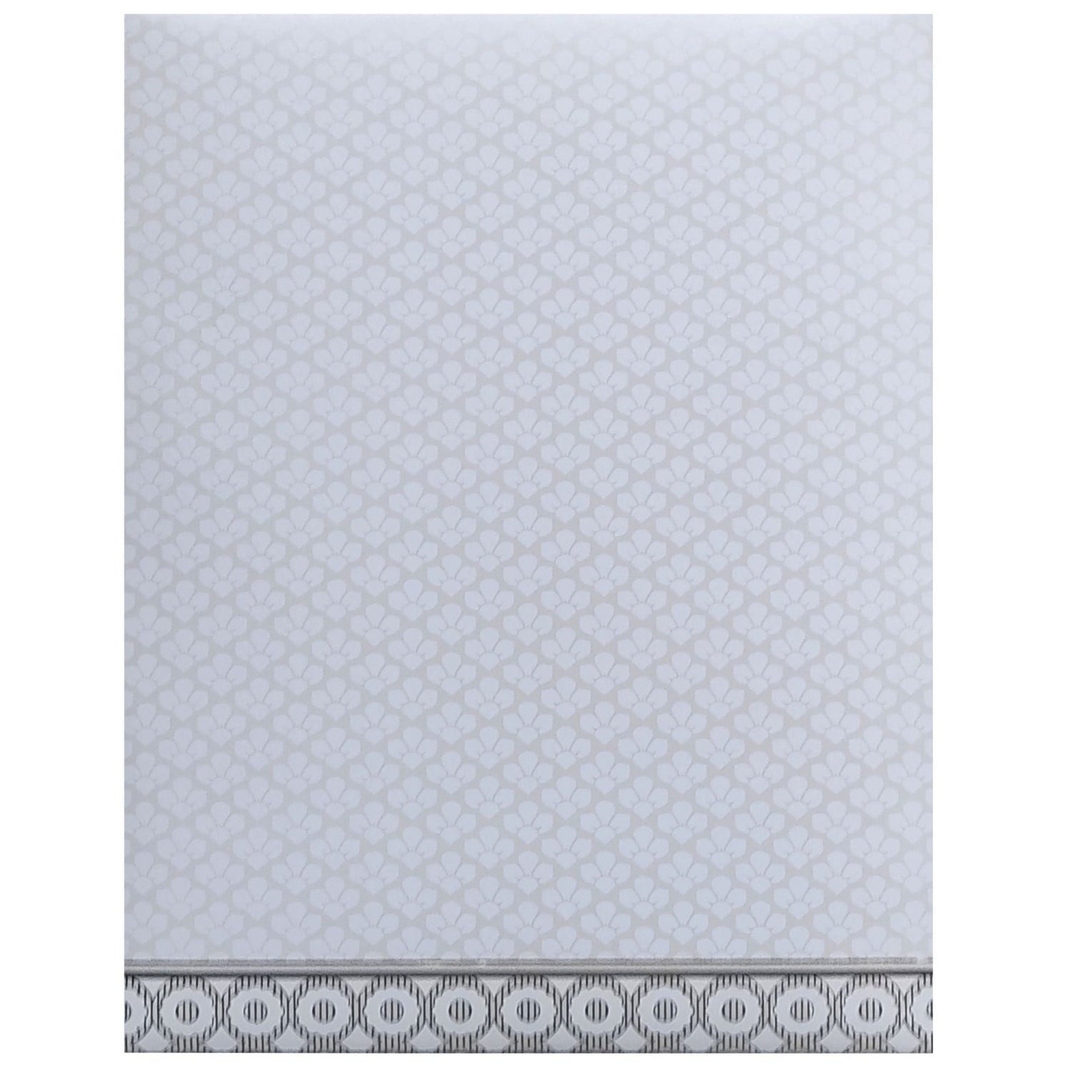 White Embossed Nameplate Invitation Card-King of Cards