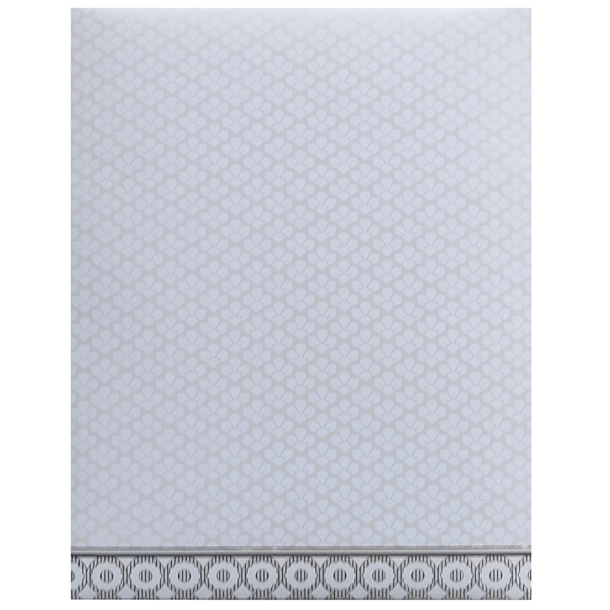 White Embossed Nameplate Invitation Card-King of Cards