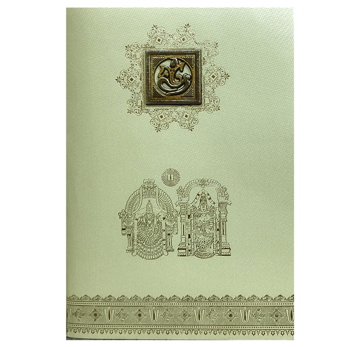 Green Floral Indian Wedding Card-King of Cards