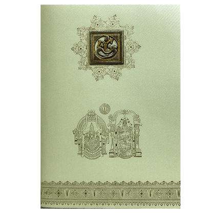 Green Floral Indian Wedding Card-King of Cards